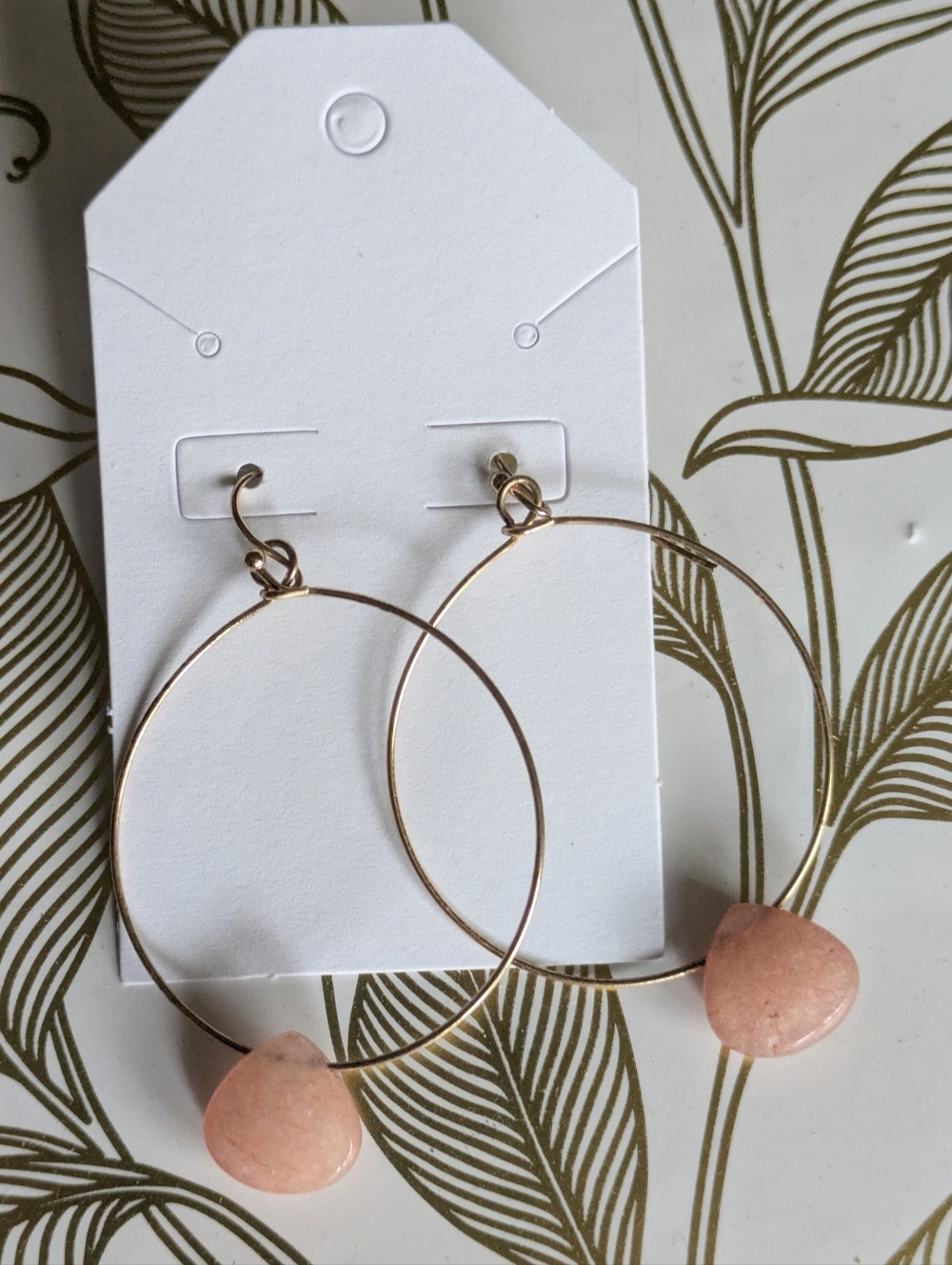Pink Hoop Loop Earrings
